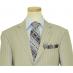 Collezioni  By Zanetti Champagne With Sky Blue Pinstripes Super 120's Wool Suit FU2825/2